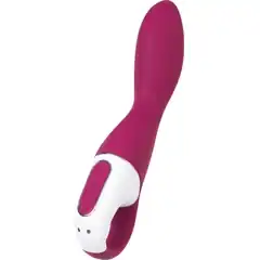  Малиновый вибромассажер для стимуляции G-точки Heated Thrill 20,6 см 