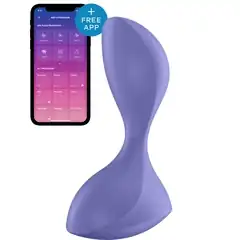  Фиолетовая анальная вибропробка Sweet Seal 11,2 см 