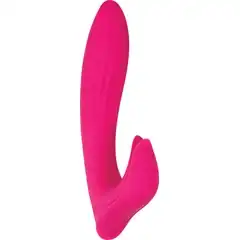  Розовый вибратор с клиторальным отростком Bliss Vibrator 17,8 см 