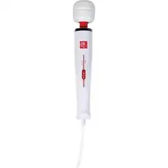  Белый проводной жезловый вибратор Magic Massager 