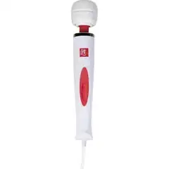  Белый проводной жезловый вибратор Magic Massager Deluxe 