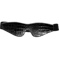  Черная маска на глаза Croco Blindfold 