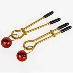 Золотистые зажимы с колокольчиками Gold 