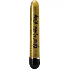  Золотистый классический вибратор Good Vibes Only 17,5 см 
