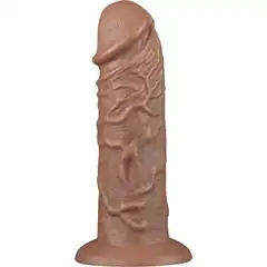  Коричневый фаллоимитатор Cubby dildo 26,6 см 