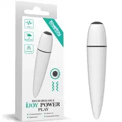  Белый мини-вибратор IJOY Rechargeable Power Play 10,5 см 
