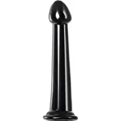  Черный фаллоимитатор Jelly Dildo M 18 см 
