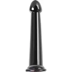  Черный нереалистичный фаллоимитатор Jelly Dildo L 20 см 