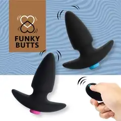  Набор из двух черных анальных плагов для пары FunkyButts 