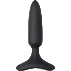  Черная анальная вибропробка HUSH 2 Size S 12,1 см 