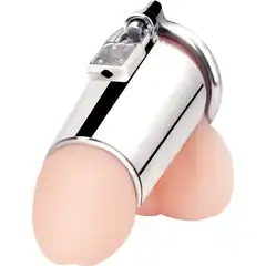  Серебристая сплошная клетка для фаллоса Ultimate Cock Tease Cage 