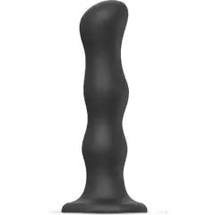  Черная насадка Strap-On-Me Dildo Geisha Balls size XL 