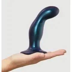  Темно-синяя насадка Strap-On-Me Dildo Plug Snaky size M 