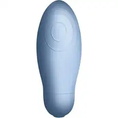  Голубой клиторальный стимулятор Blue Bae 12,4 см 