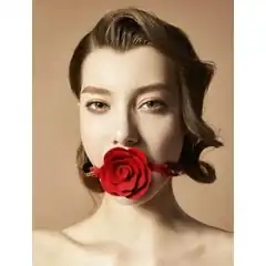  Изысканный кляп в форме розы Rose Ball Gag 