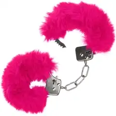  Металлические наручники с розовым мехом Ultra Fluffy Furry Cuffs 