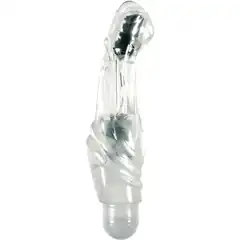  Прозрачный вибромассажёр Mirage Light Up 17,7 см 