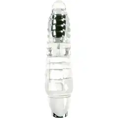  Прозрачный вибромассажёр Aurora Light Up 18,4 см 