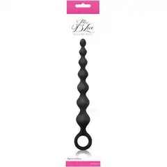  Чёрная анальная цепочка Perles D Lux Long 20,3 см 
