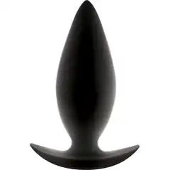  Чёрная анальная пробка для ношения Renegade Spades Medium 10,1 см 