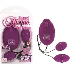  Фиолетовый двойной вибростимулятор ADVANCED RISQUE DUAL TEASERS 
