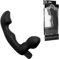  Безремневый черный страпон со стимуляцией G-точки Karma Strapless G-Spot Vibe 16,5 см 