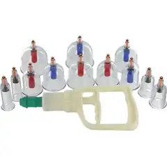  Набор из 12 вакуумных помп Sukshen 12 Piece Cupping Set 