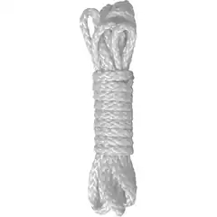  Белая нейлоновая веревка для бандажа Kinbaku Mini 1,5 м 