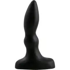  Черный анальный стимулятор Beginners p-spot massager 11 см 