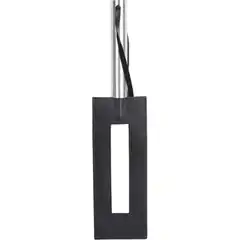  Чёрная кожаная шлёпалка-рамка Leather Gap Paddle 36 см 