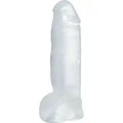  Кристальный фаллоимитатор Big Dong 23 см 