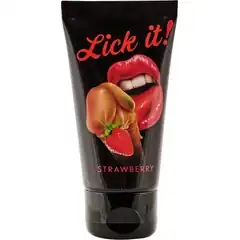  Съедобная смазка Lick It со вкусом земляники 50 мл 