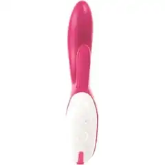  Розовый вибратор Nexus Bisous c ротацией 23 см 