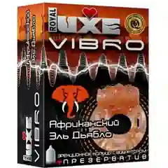  Эрекционное виброкольцо Luxe VIBRO Африканский Эль Дьябло 