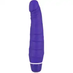  Фиолетовый вибратор-реалистик Vibra Lotus 16 см 