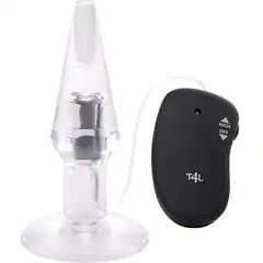  Прозрачная пробка с вибрацией VIBRATING PLUG JAMMY JELLY ANAL POINT OF PLEASURE MEDIUM 14,5 см 