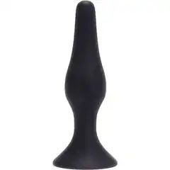  Крупная чёрная анальная пробка из силикона ANAL BOTTLE PLUG SILICONE EXTRALARGE 15,5 см 