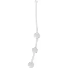  Прозрачная анальная цепочка JAMMY JELLY ANAL 3 BEADS CRYSTALL 15 см 