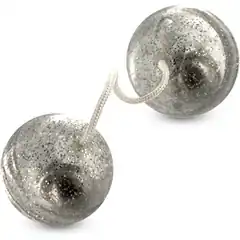 Вагинальные шарики с блёстками SILVER MAGIC BALLS 