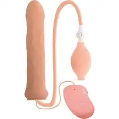 Телесный вибратор-фаллос с функцией расширения INFLATABLE PENETRATOR VIBE 16 см 