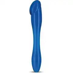  Синий двусторонний анальный стимулятор ANAL DILDO MAGIC GALAXY 18 см 