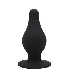  Черный анальный стимулятор DUAL DENSITY PLEASURE PLUG S 7,2 см 