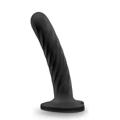  Черный анальный фаллоимитатор Twist Medium 14 см 