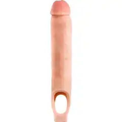  Телесная насадка-удлинитель 11.5 Inch Silicone Cock Sheath Penis Extender 29,2 см 
