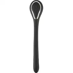  Черный гибкий уретральный стимулятор с вибрацией Vibrating Bendable Dilator 13,5 см 