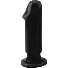  Черная анальная пробка Anal Trainer M 12,5 см 