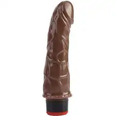  Коричневый вибратор-реалистик 7 Vibrating Dildo 18 см 