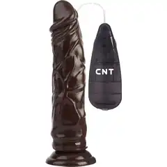  Коричневый вибратор-реалистик 8.4 Stud Realistic Dildo 21,4 см 