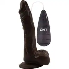  Коричневый вибратор 8.5 Vibrating Beginner Dildo 21,5 см 