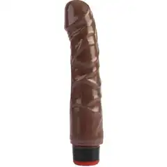  Коричневый вибратор-реалистик 8 Vibrating Dildo 21 см 